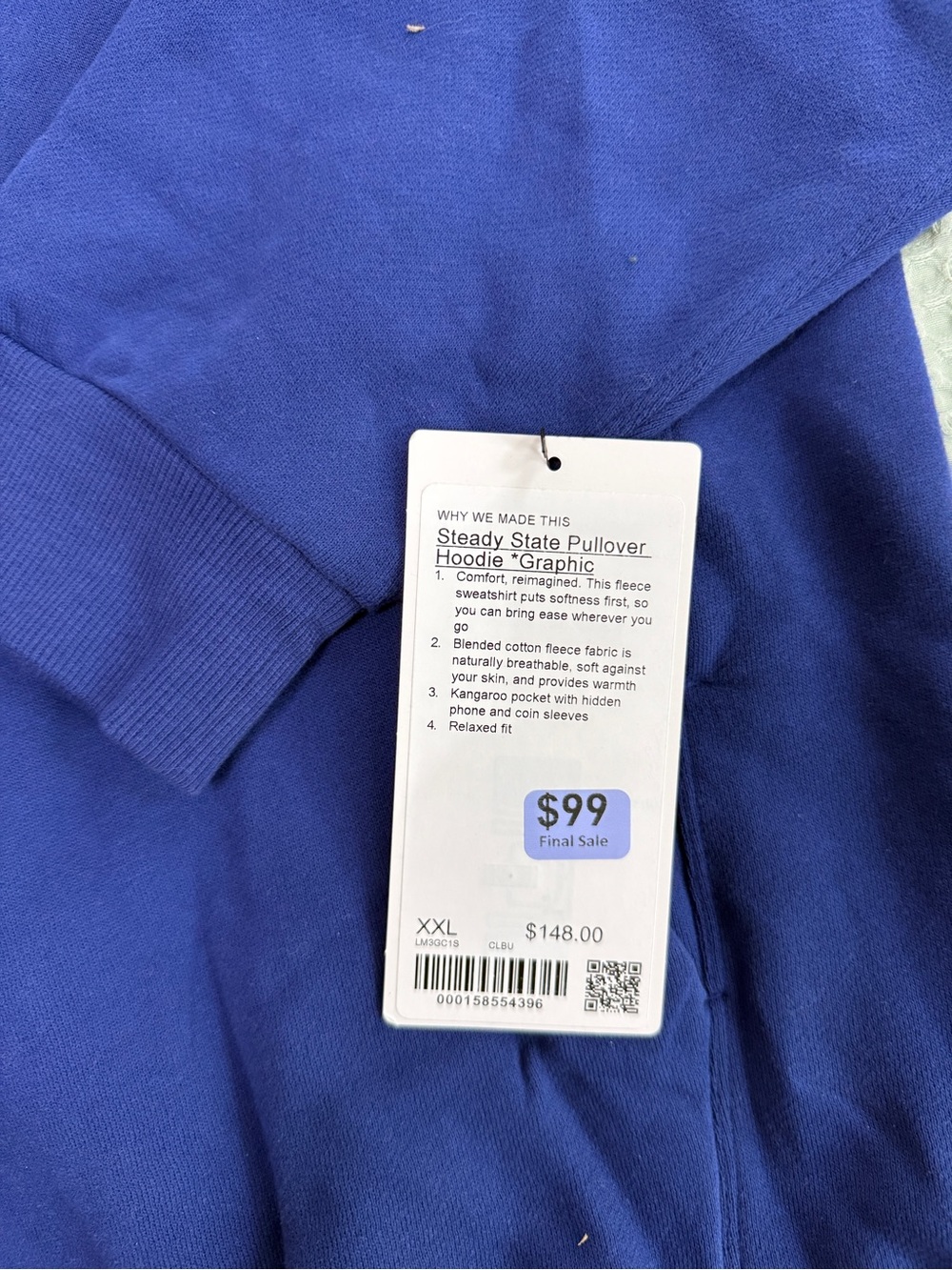 NWT Lululemon Steady State Pulliver Hoodie 'For All Runners' *Graphic size XXL - Picture 2 of 8